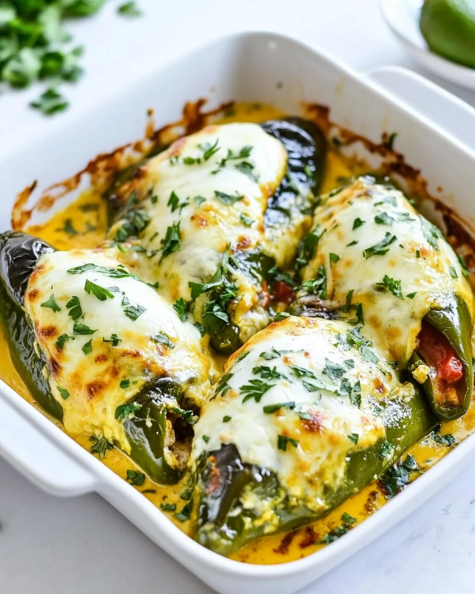 Homemade Chicken Stuffed Chile Rellenos Recipe - additional image