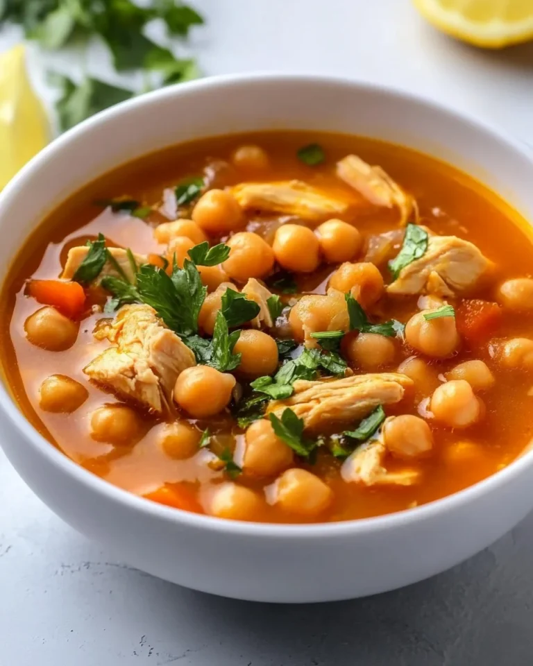 Homemade Chickpea Chicken Soup for Cozy Nights