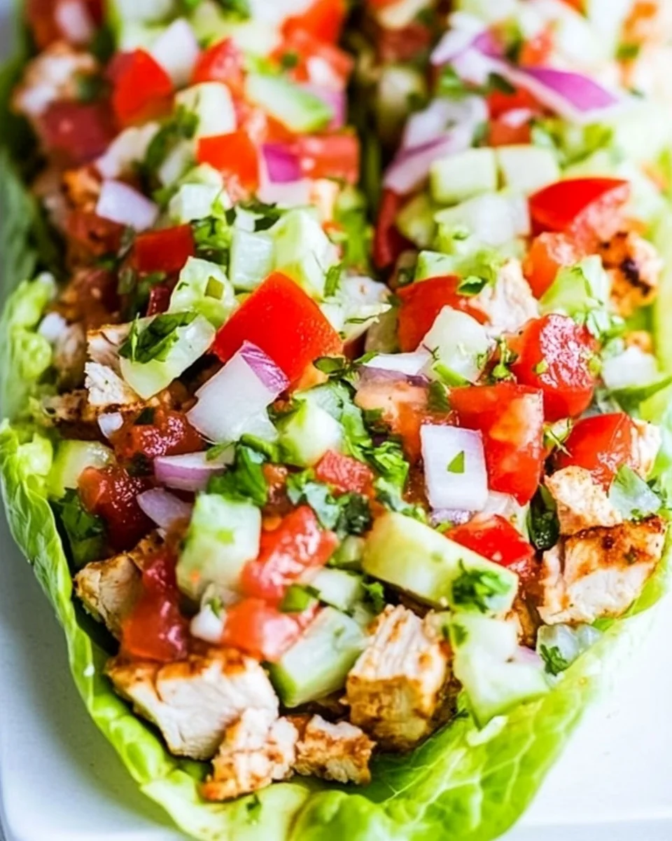 Healthy Chipotle Chicken Lettuce Wraps Made Fresh at Home - additional image