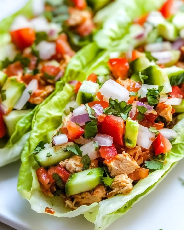 Healthy Chipotle Chicken Lettuce Wraps Made Fresh at Home
