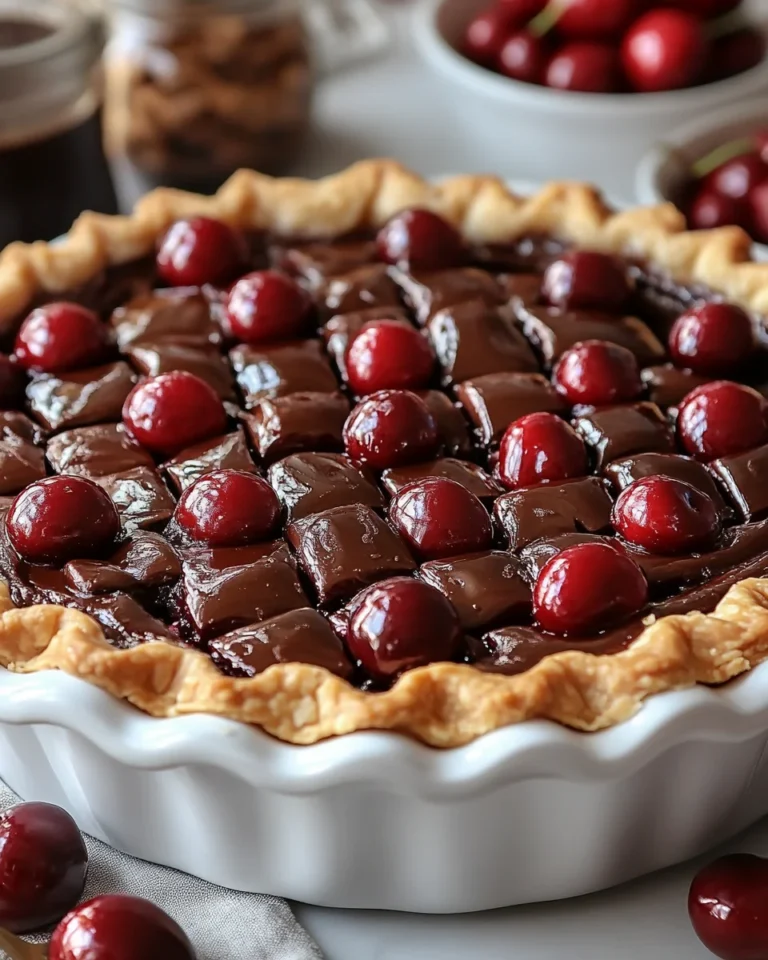 Chocolate Cherry Pie Bliss: A Flavor-Packed No-Bake Treat