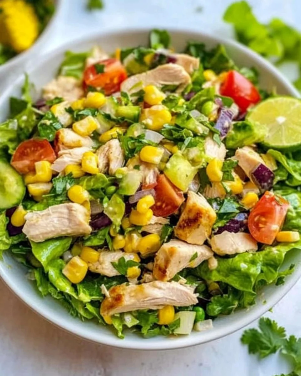 Fresh and Healthy Corn Chicken Salad - additional image