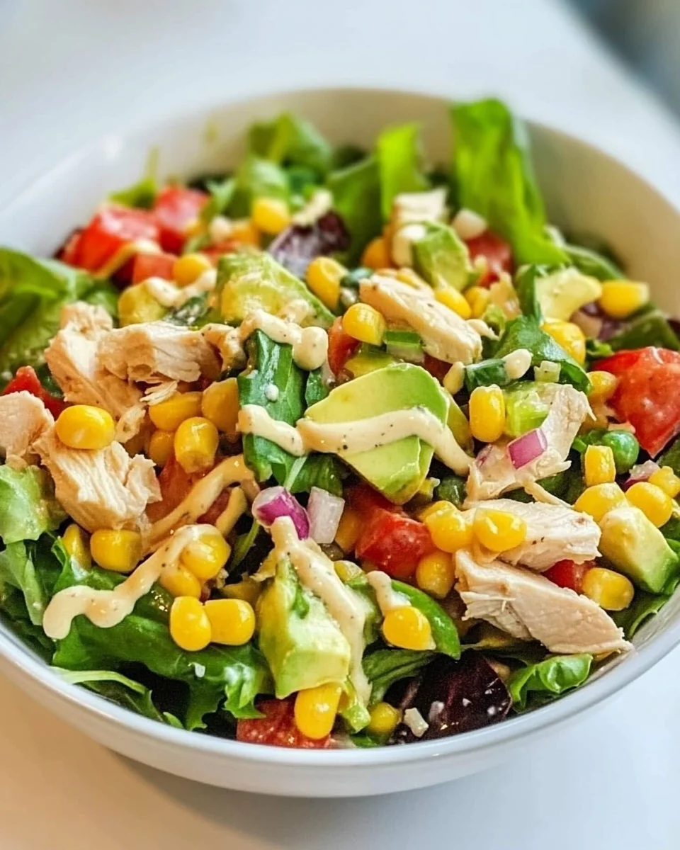 Fresh and Healthy Corn Chicken Salad - additional image