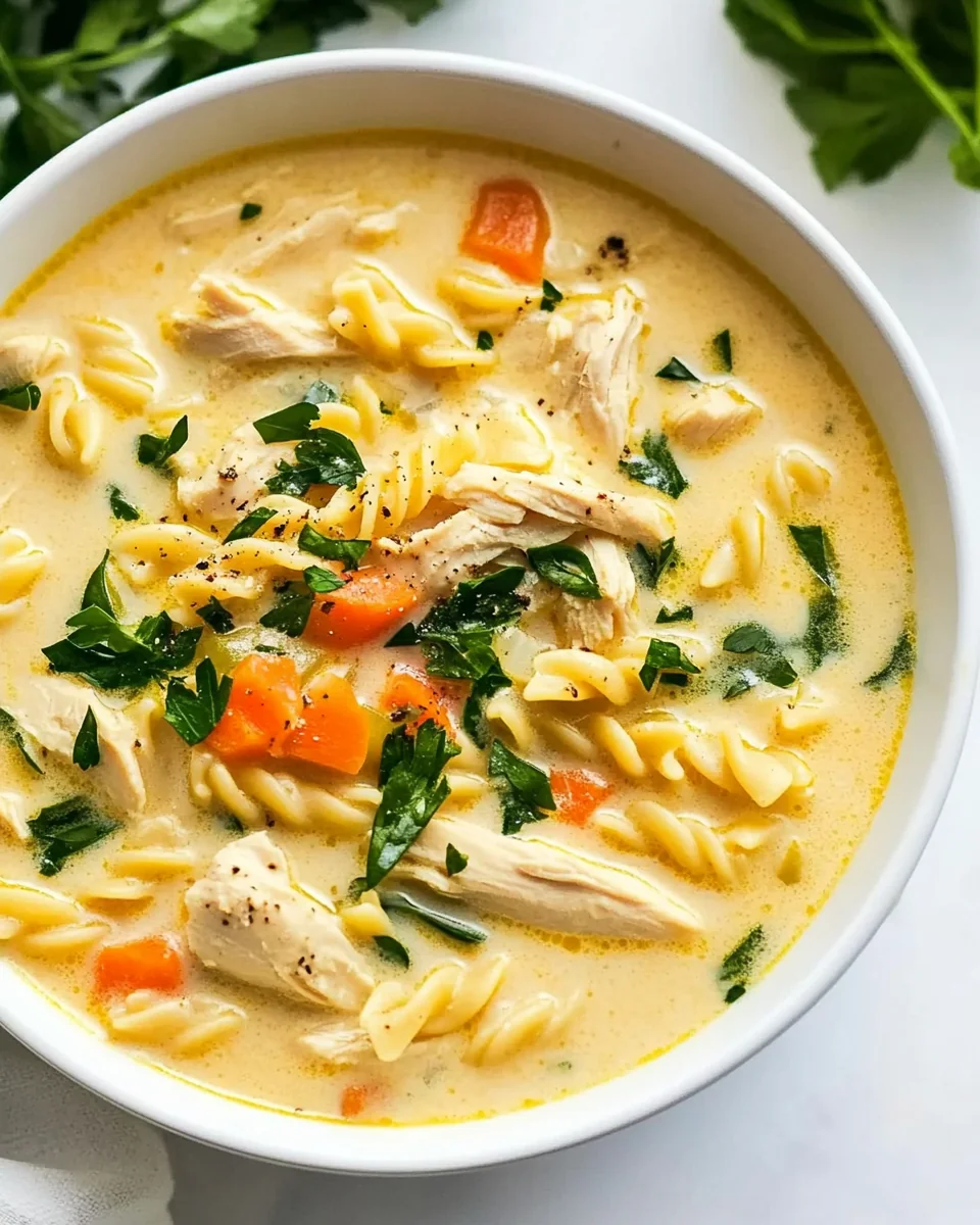 Creamy Chicken Pasta Soup Recipe for Cozy Nights - additional image