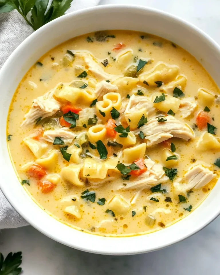 Creamy Chicken Pasta Soup Recipe for Cozy Nights