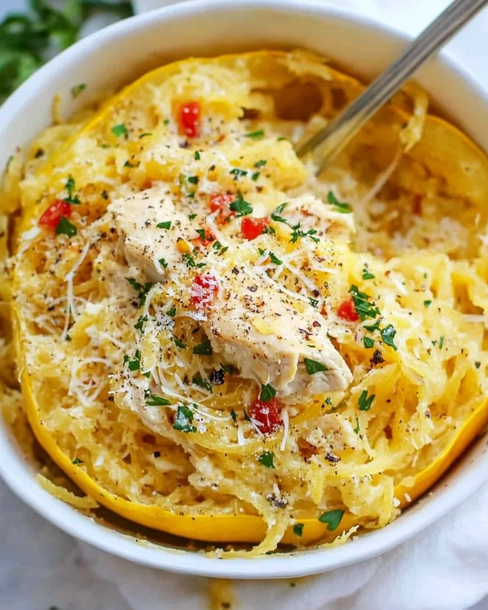 Creamy Chicken and Spaghetti Squash Casserole Recipe - additional image