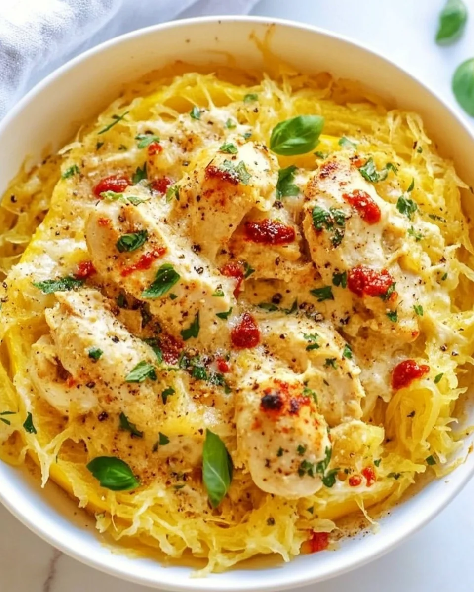Creamy Chicken and Spaghetti Squash Casserole Recipe - additional image