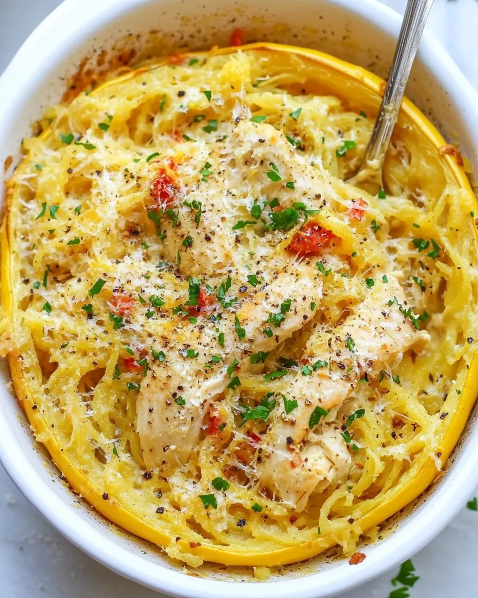 Creamy Chicken and Spaghetti Squash Casserole Recipe - additional image