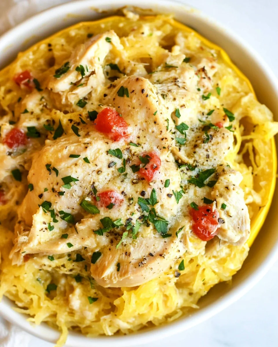 Creamy Chicken and Spaghetti Squash Casserole Recipe
