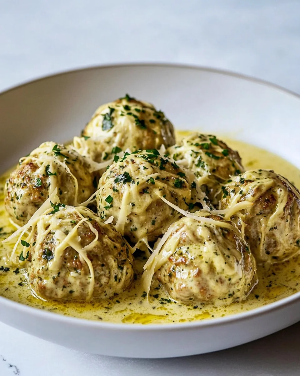 Creamy Homemade Pesto Chicken Meatballs - additional image