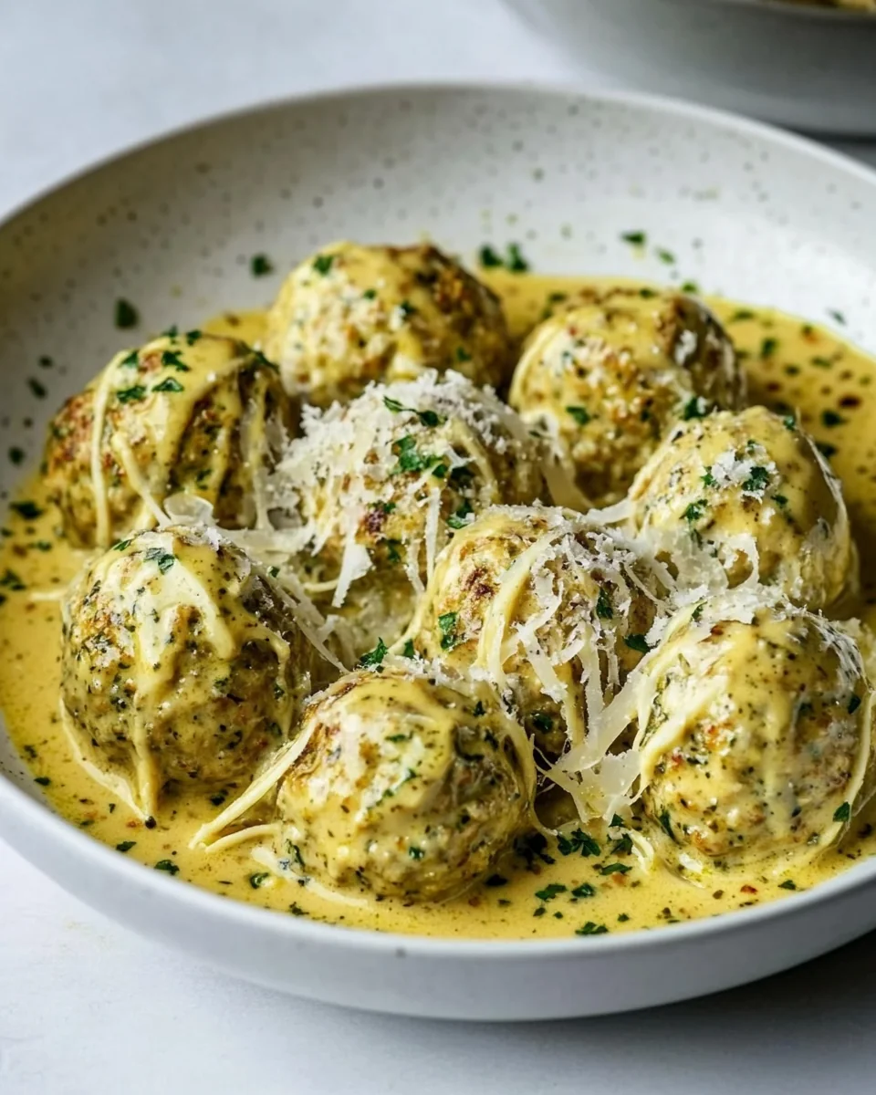 Creamy Homemade Pesto Chicken Meatballs - additional image