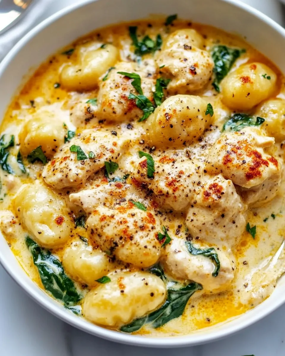 Creamy Spinach Chicken Gnocchi Recipe That's Deliciously Cozy - additional image