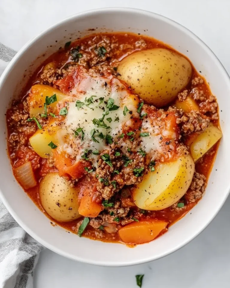 Simple Crock Pot Ground Beef and Potato Comfort Dish