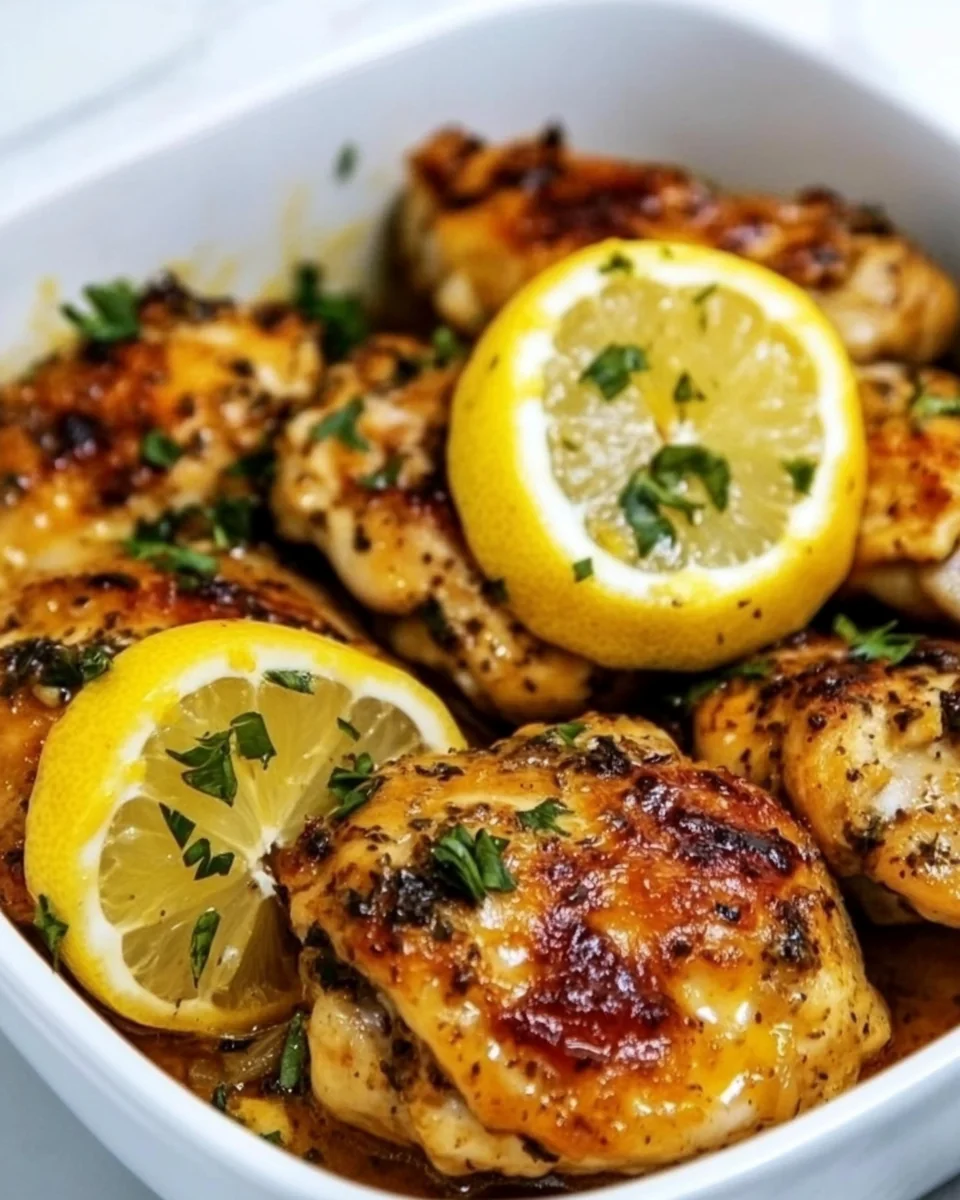 Simple Lemon Garlic Butter Chicken Thighs in the Slow Cooker - additional image