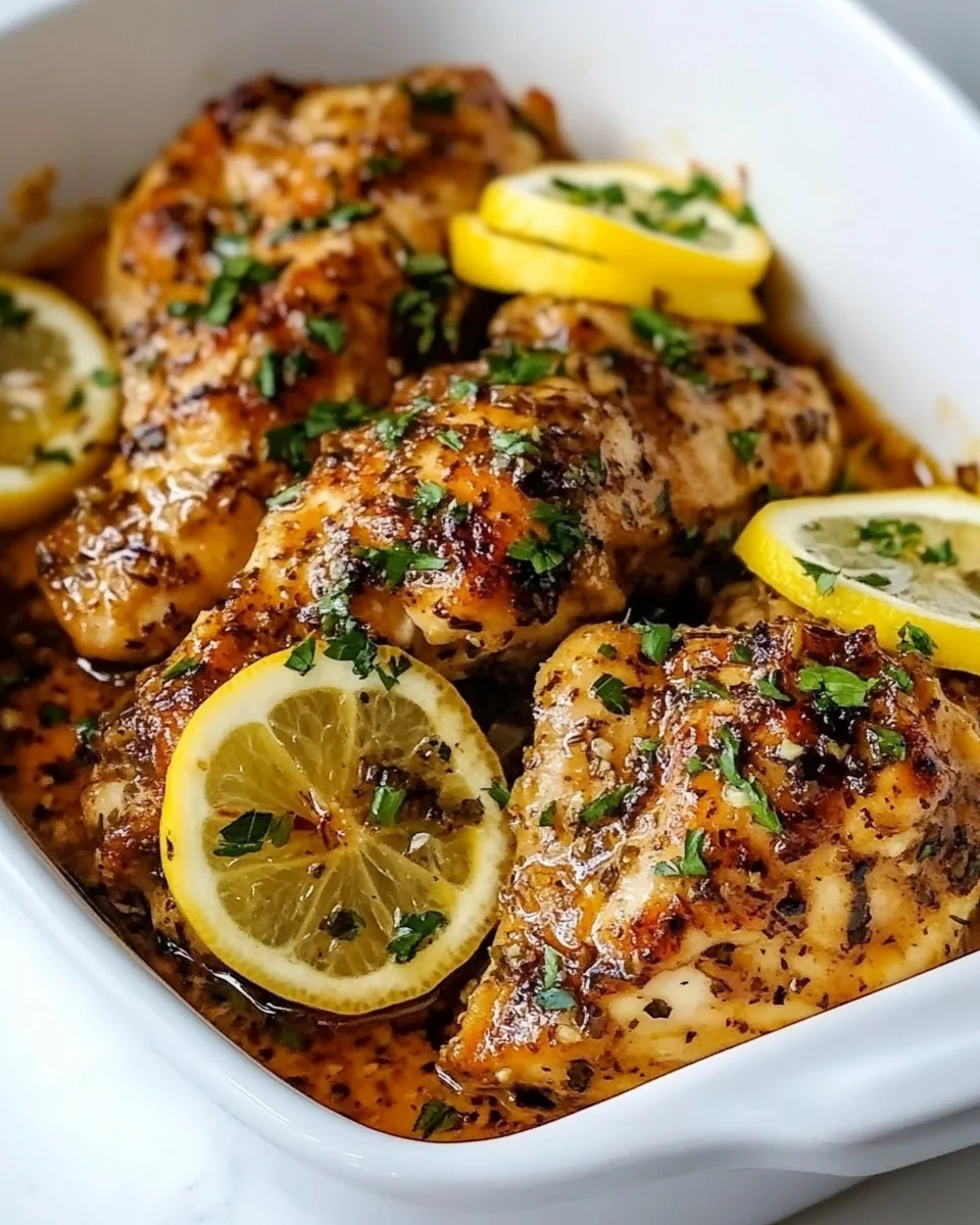 Simple Lemon Garlic Butter Chicken Thighs in the Slow Cooker - additional image