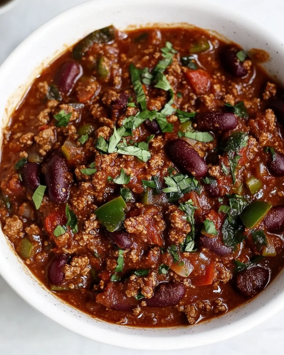 Simple Slow Cooker Beef Chili - additional image