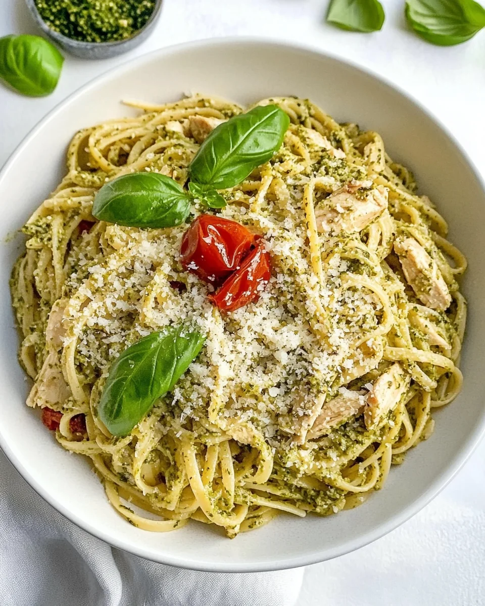 Simple Pesto Chicken Pasta - additional image