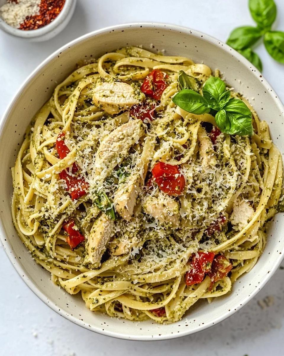 Simple Pesto Chicken Pasta - additional image