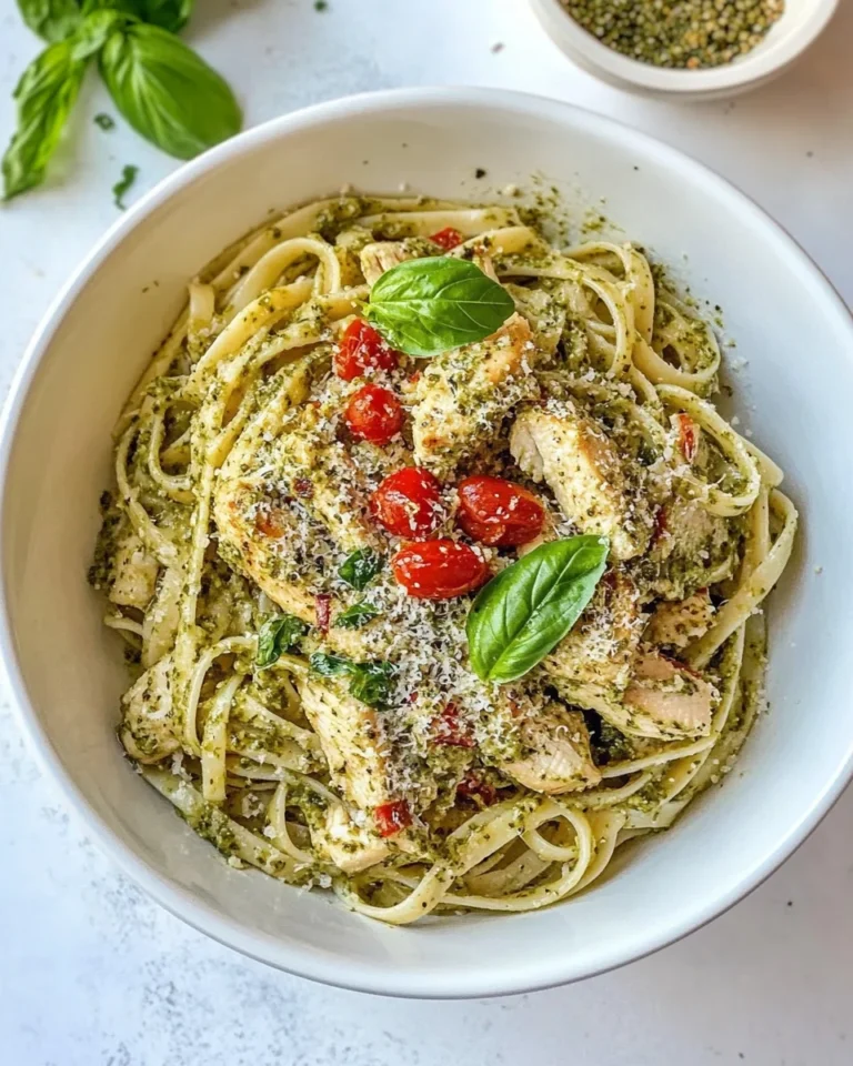 Simple Pesto Chicken Pasta
