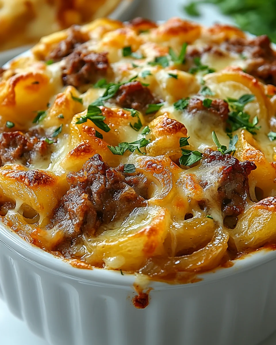 Quick French Onion Beef Casserole for Family Dinner