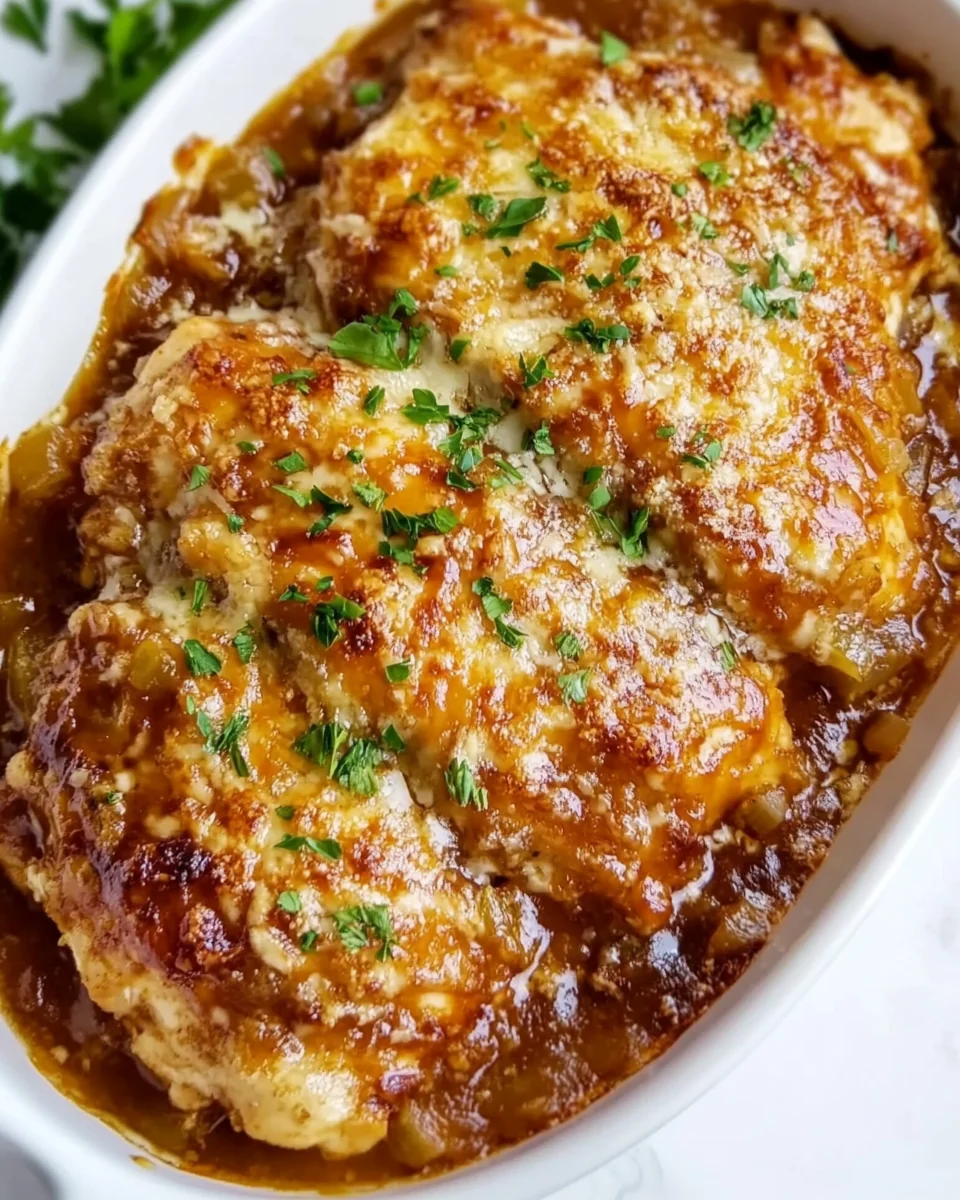 Savory French Onion Chicken Casserole