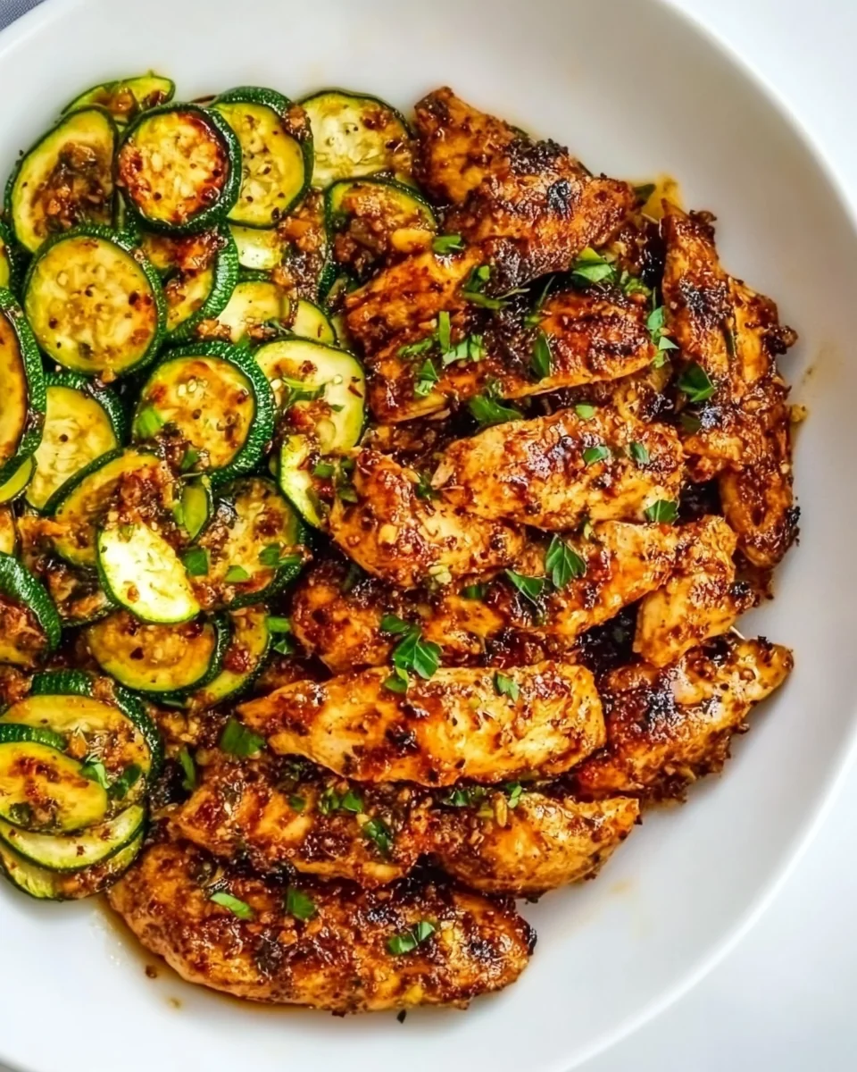 Garlic Chicken and Zucchini Skillet Dinner - additional image