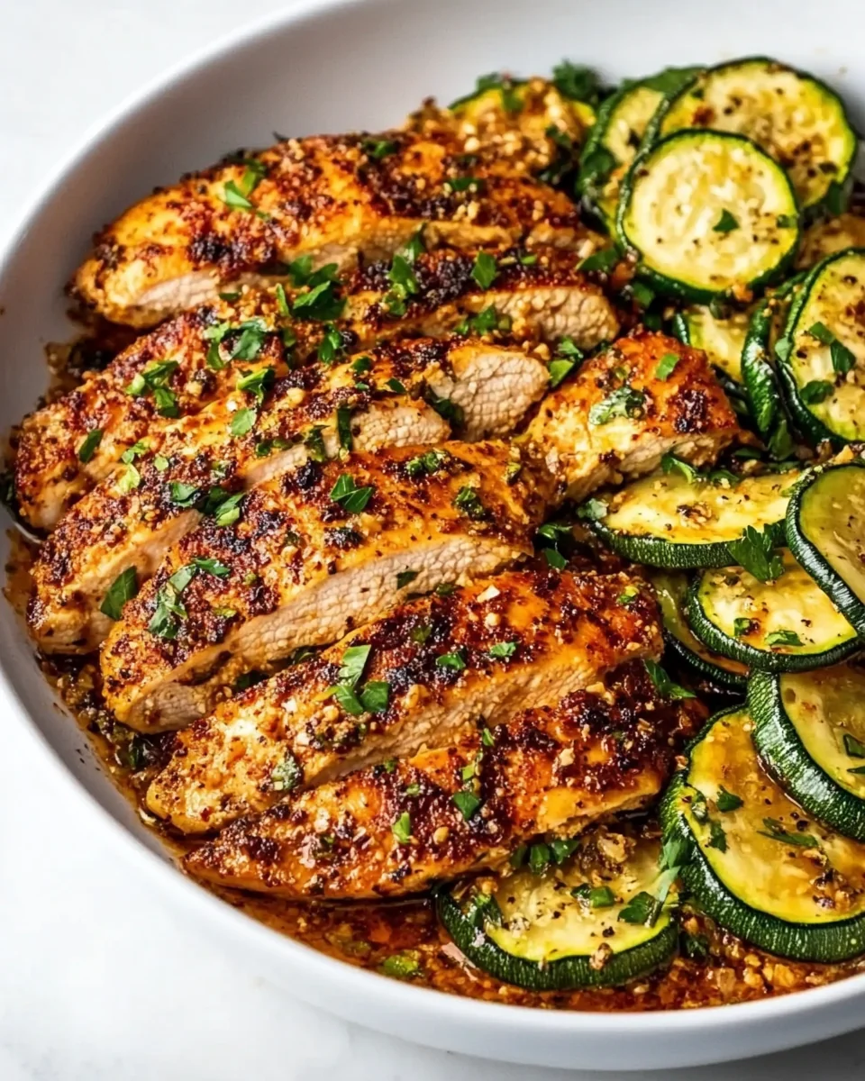 Garlic Chicken and Zucchini Skillet Dinner - additional image