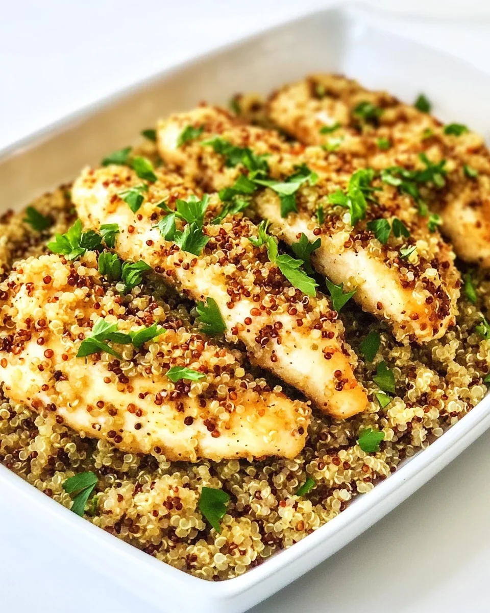 Garlic Lime Chicken Tenders with Fresh Quinoa Salad - additional image