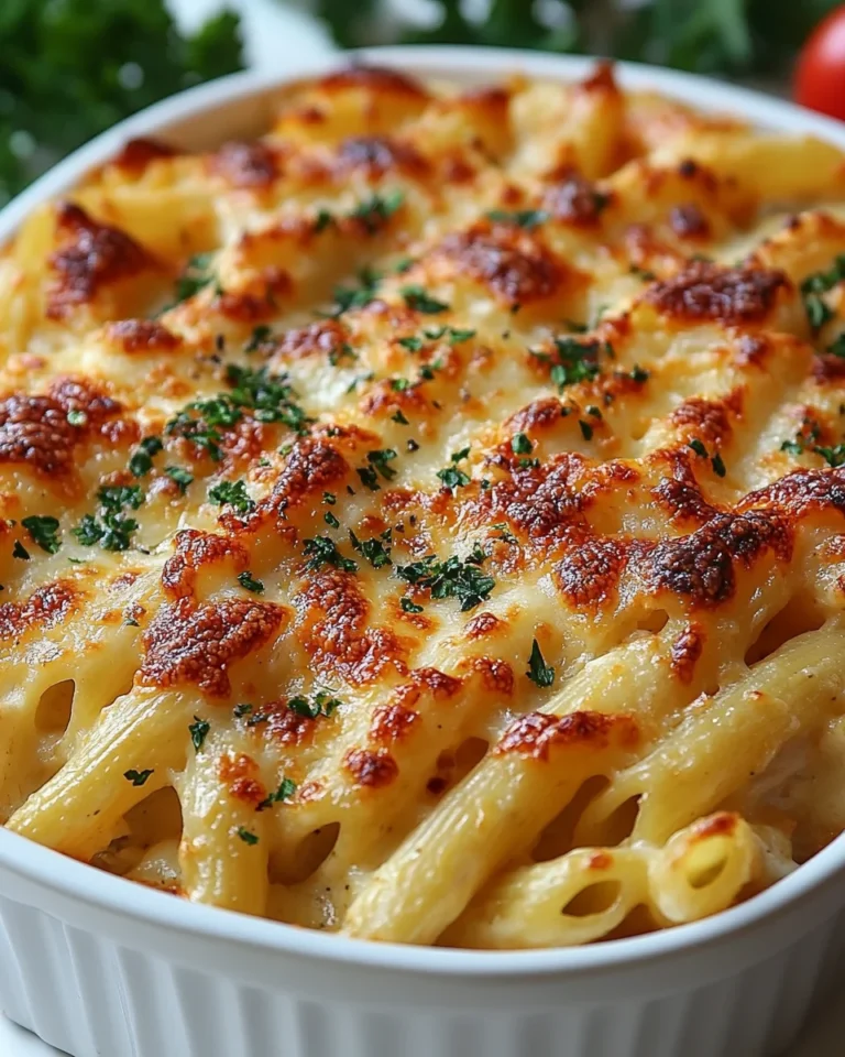 Garlic Parmesan Chicken Pasta: A Cozy Oven-Baked Delight