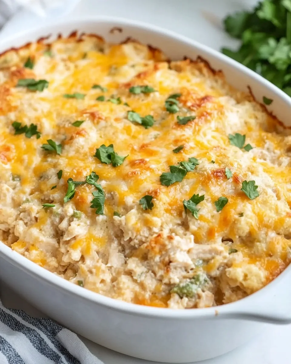 Healthy Green Chile Cauliflower Chicken Casserole - additional image