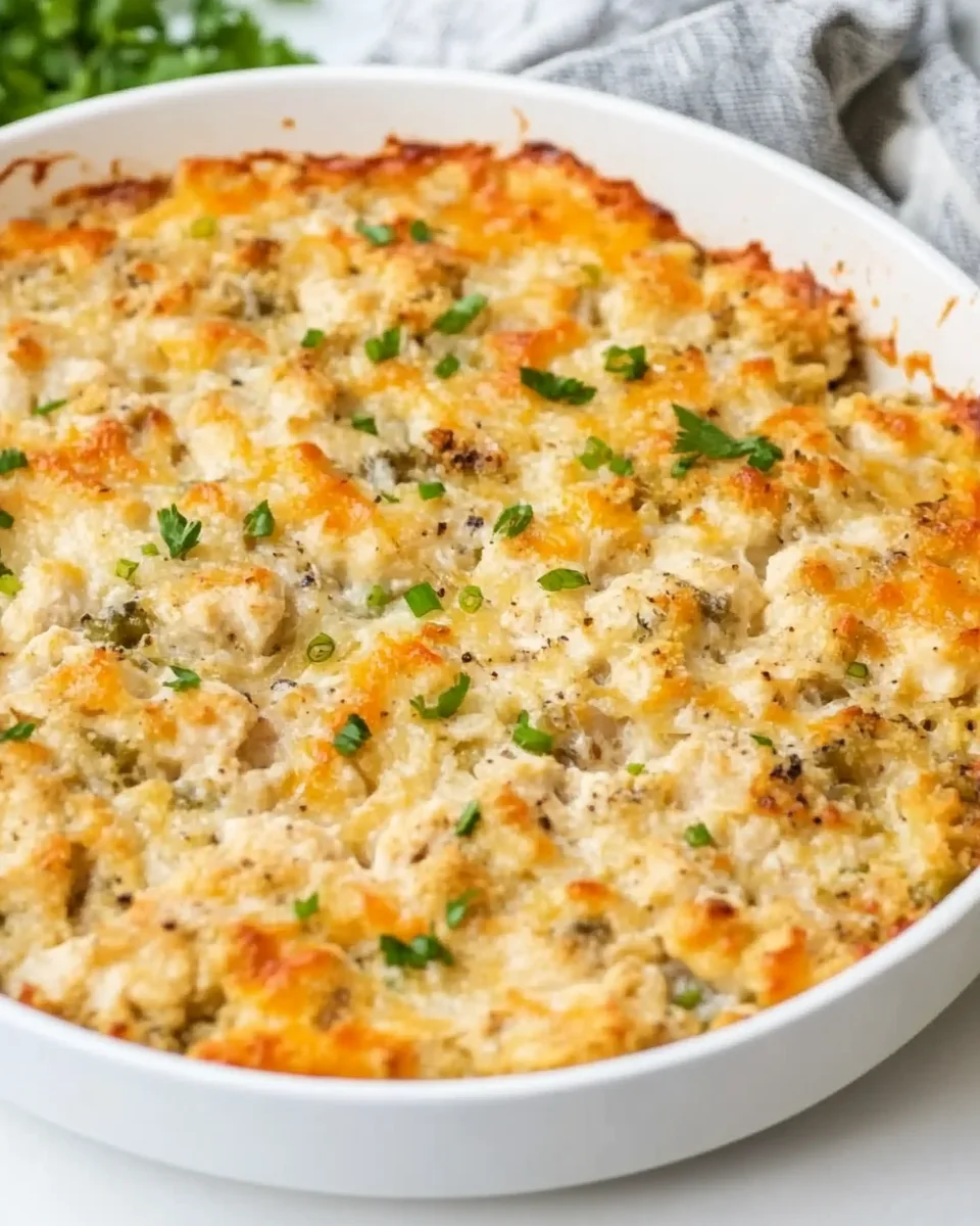Healthy Green Chile Cauliflower Chicken Casserole - additional image
