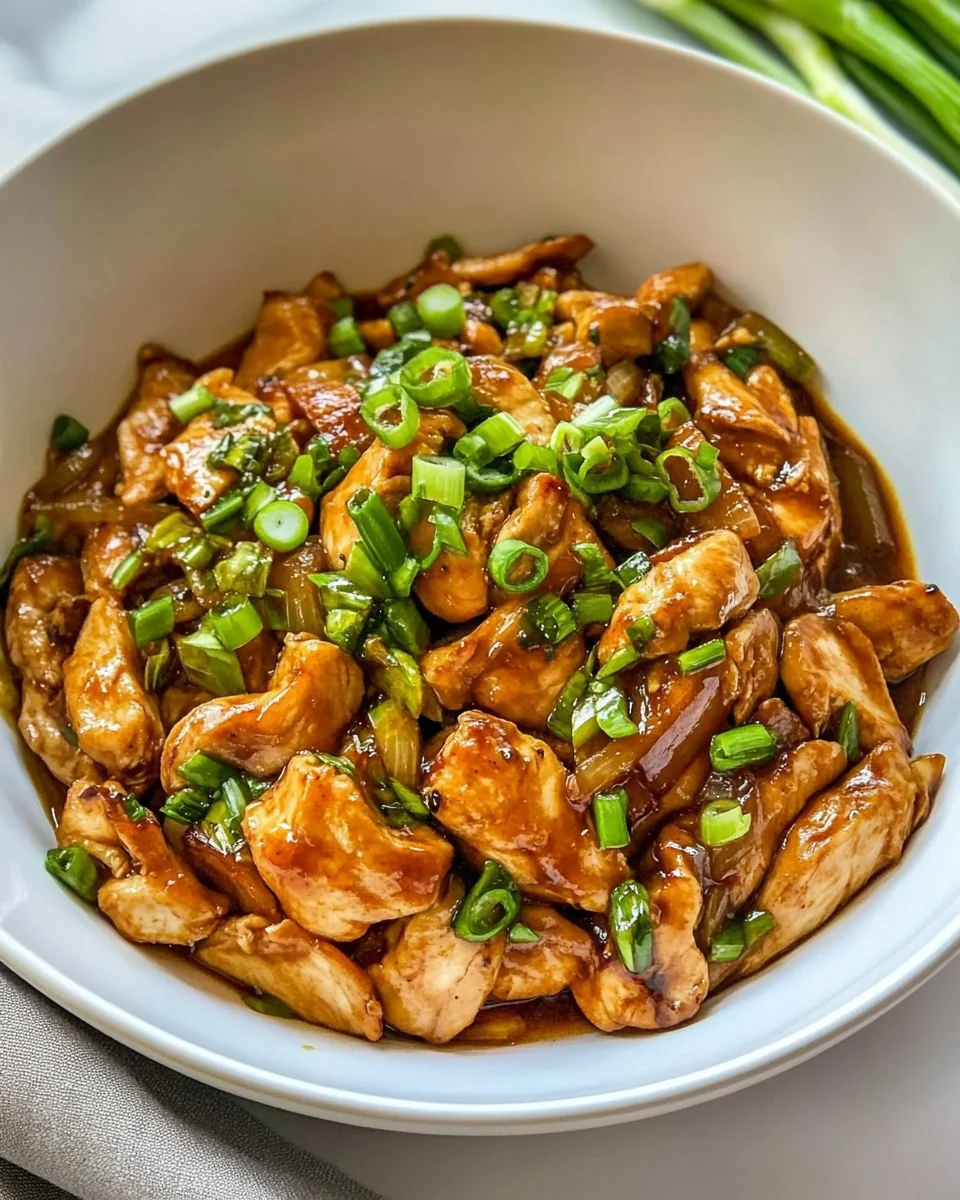 Simple Green Onion Chicken Stir Fry - additional image