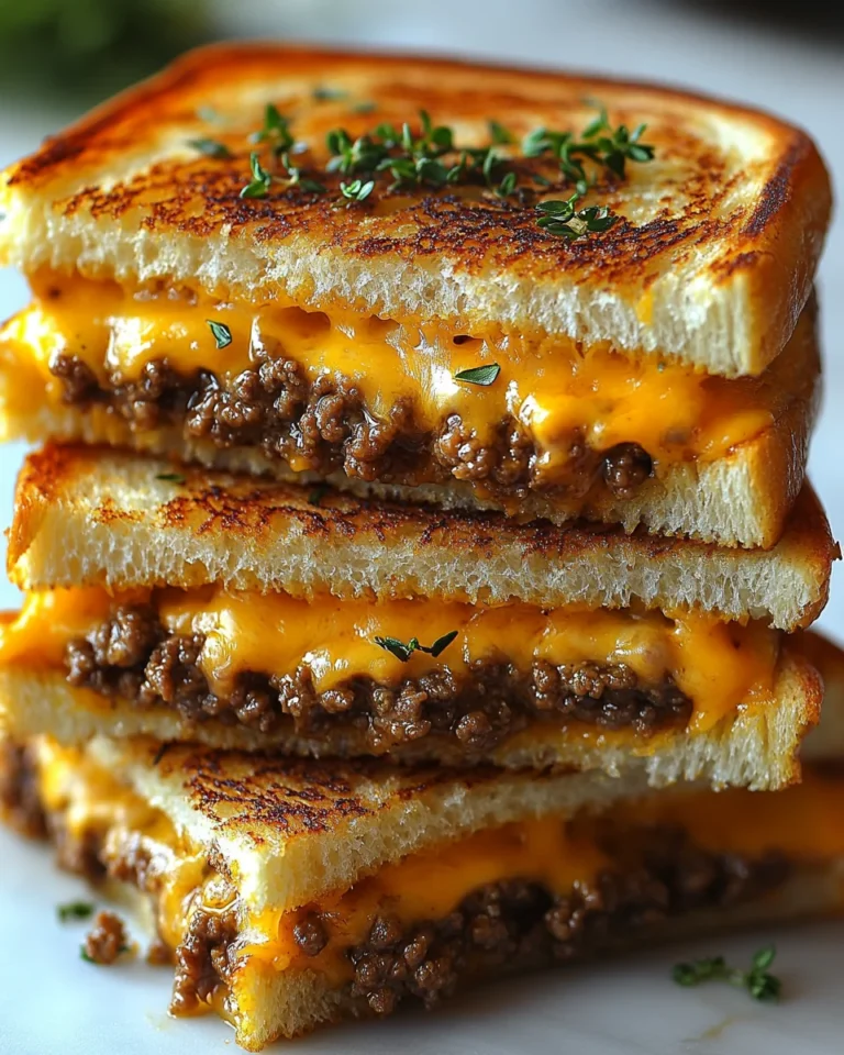 Quick Ground Beef Grilled Cheese Sandwiches for Kids