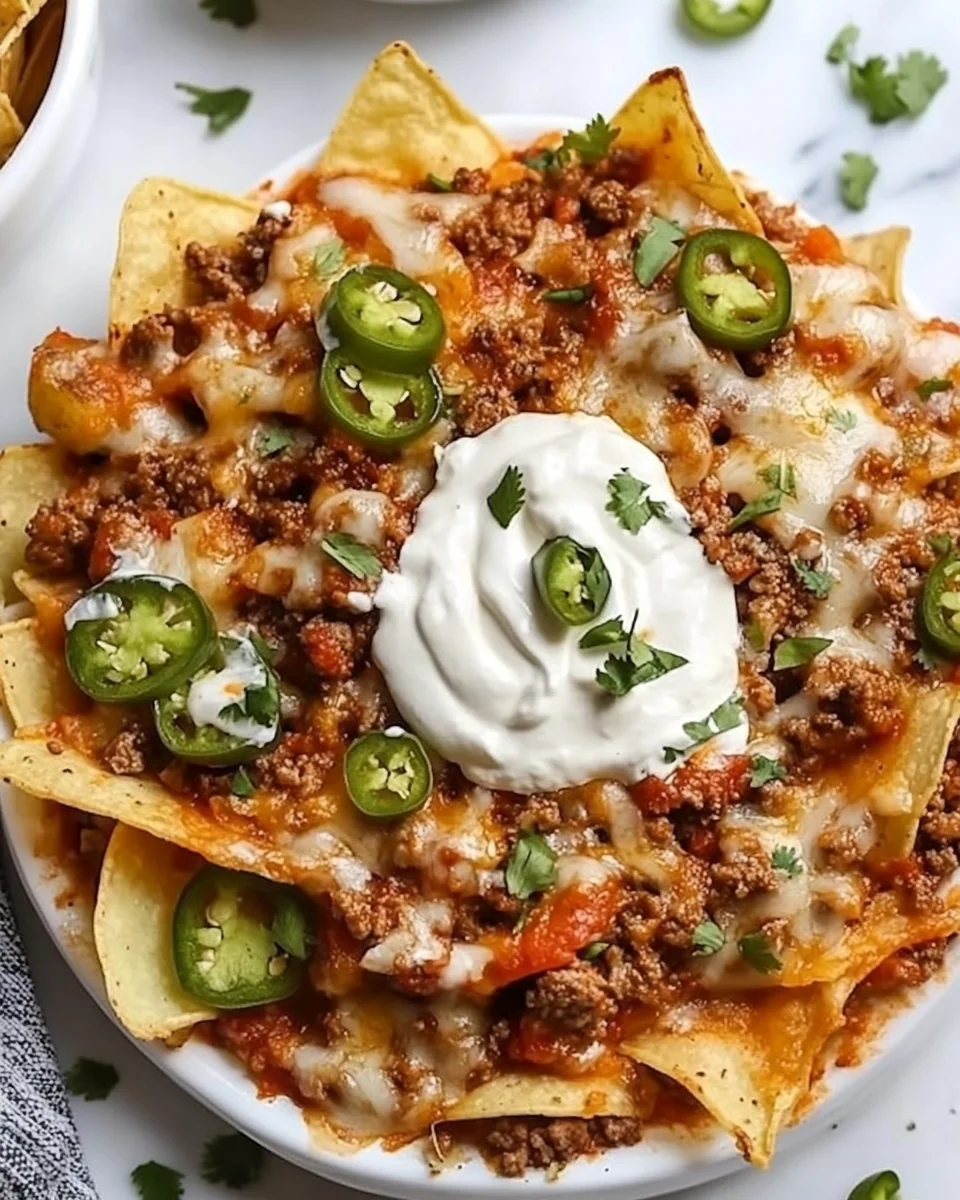 Savory Ground Beef and Potato Nachos - additional image