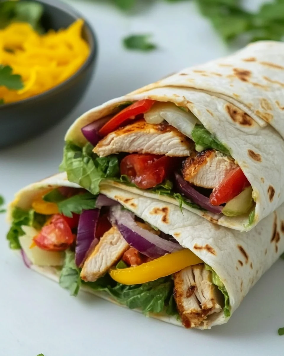 Fresh and Healthy Chicken Salad Wraps - additional image