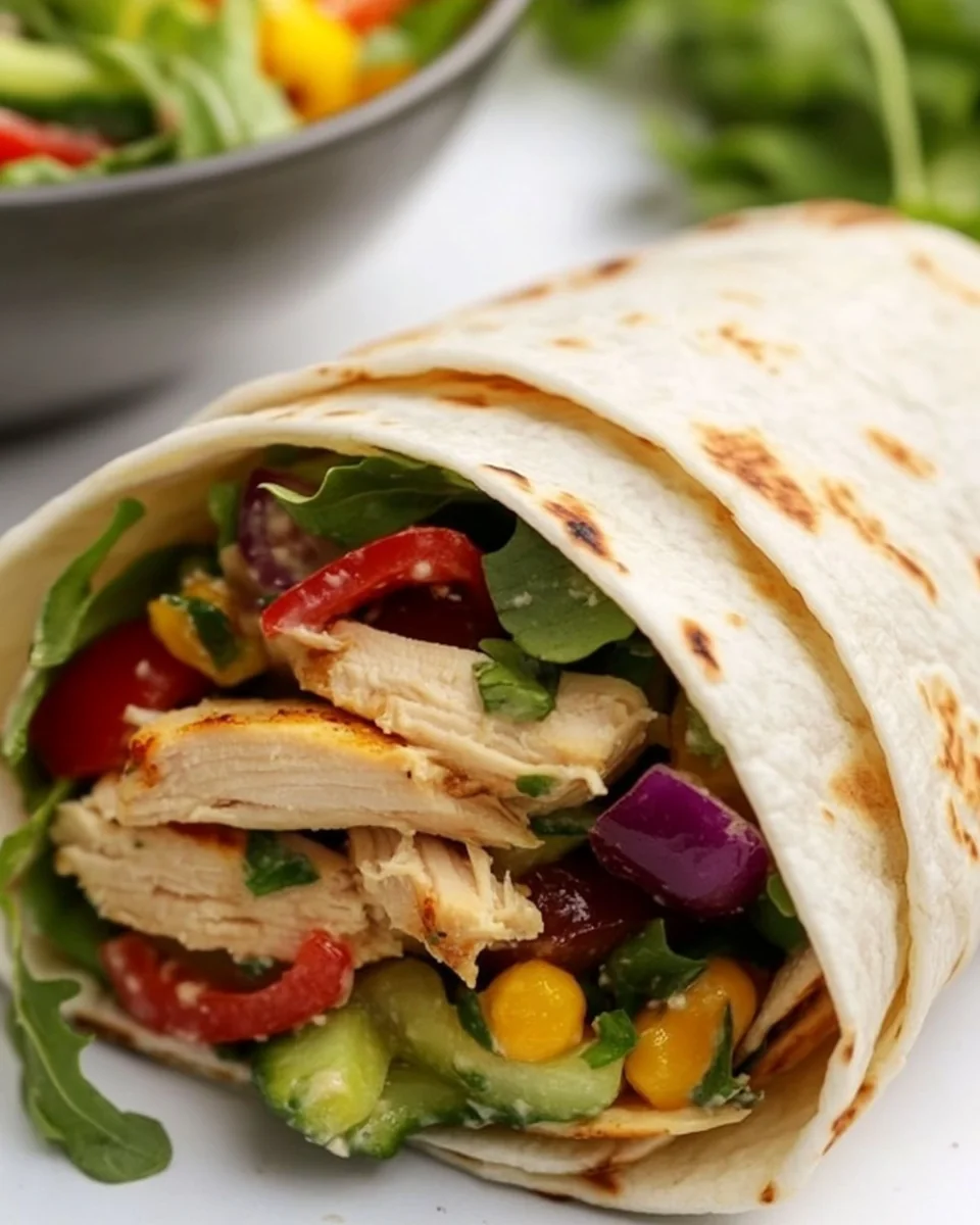 Fresh and Healthy Chicken Salad Wraps - additional image