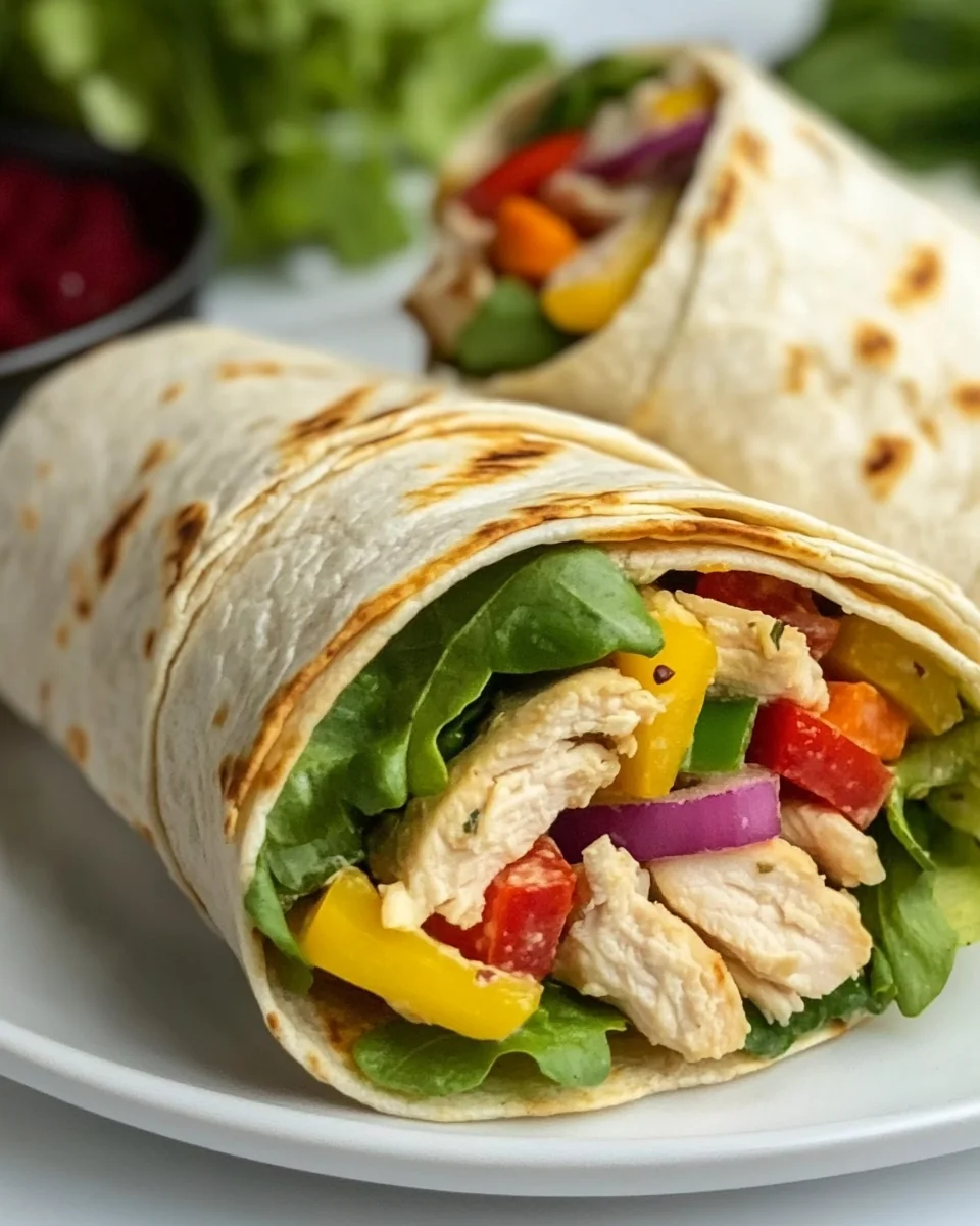 Fresh and Healthy Chicken Salad Wraps