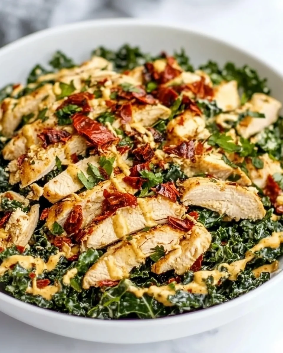 Healthy Kale Chicken Salad With Honey Chipotle Dressing - additional image