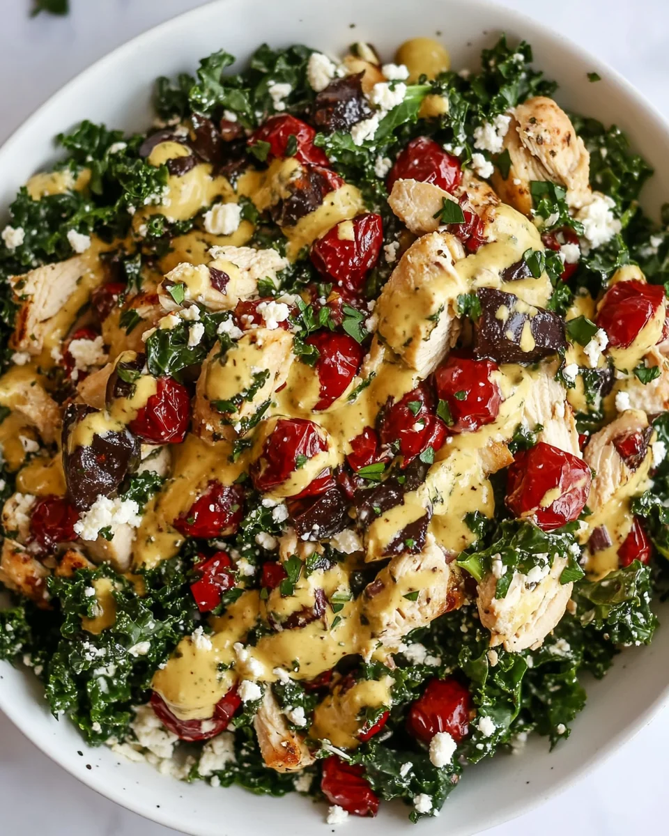 Healthy Kale Chicken Salad With Honey Chipotle Dressing - additional image
