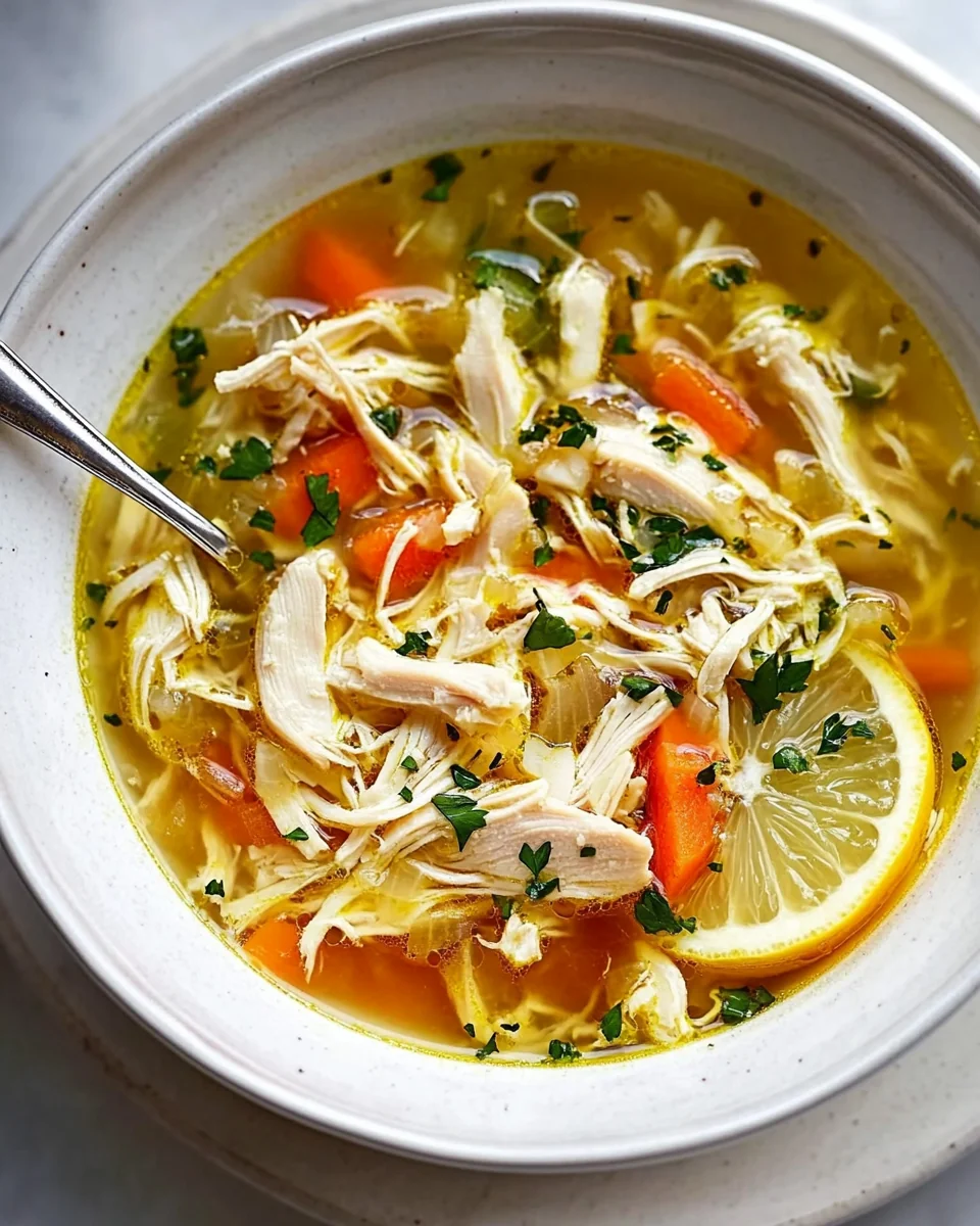 Wholesome Lemon Chicken Soup For Cozy Nights - additional image