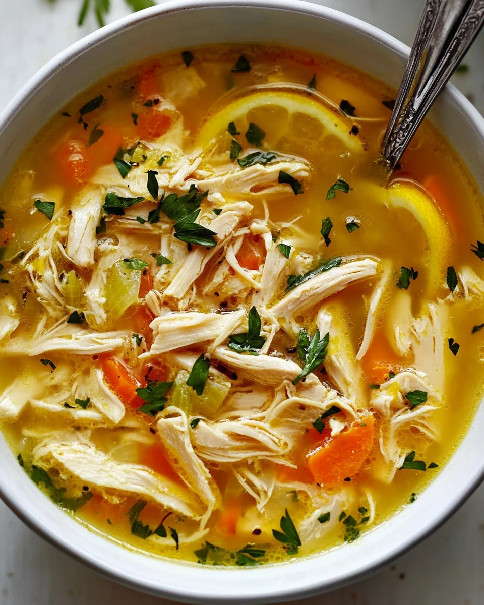 Wholesome Lemon Chicken Soup For Cozy Nights - additional image