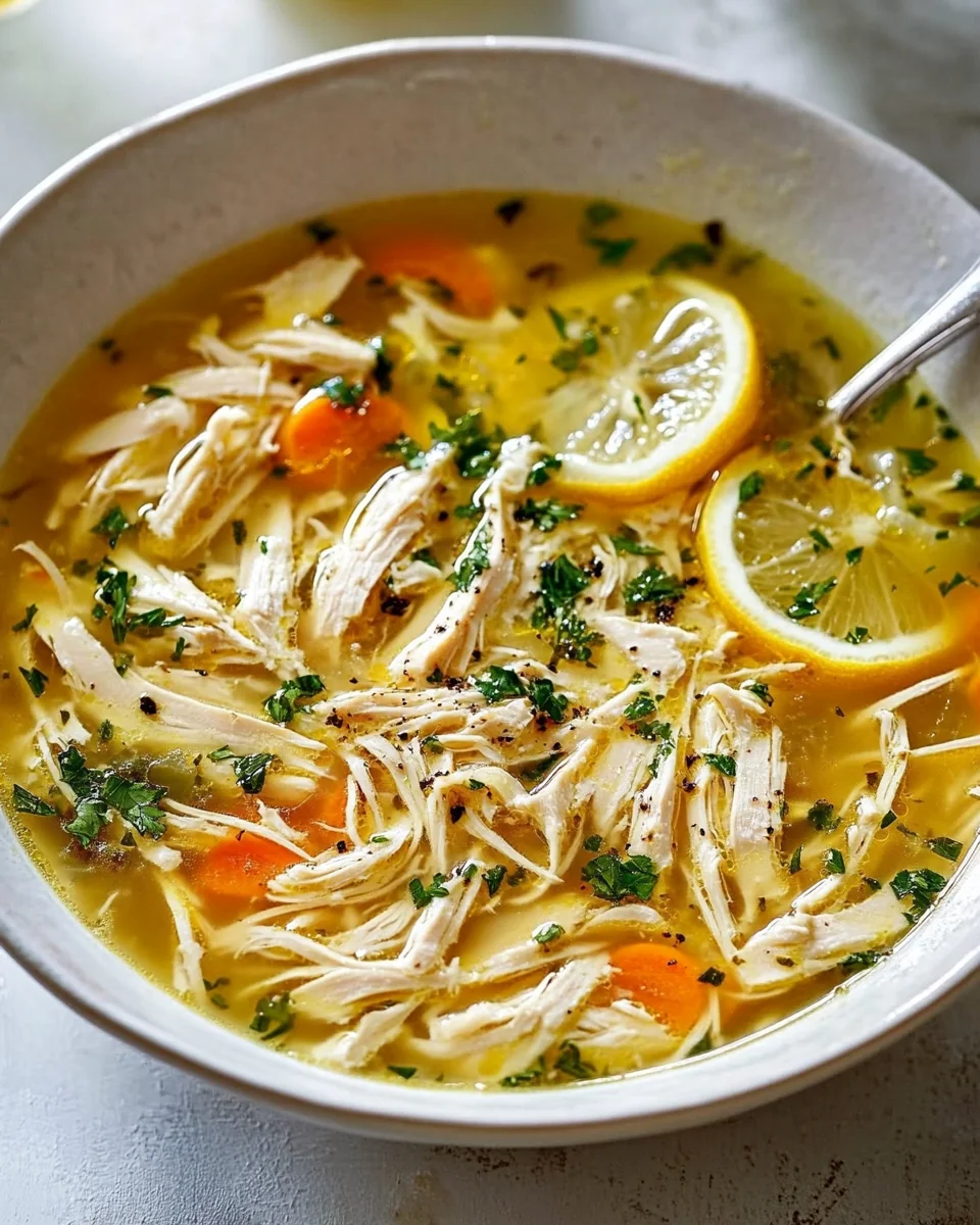 Wholesome Lemon Chicken Soup For Cozy Nights - additional image