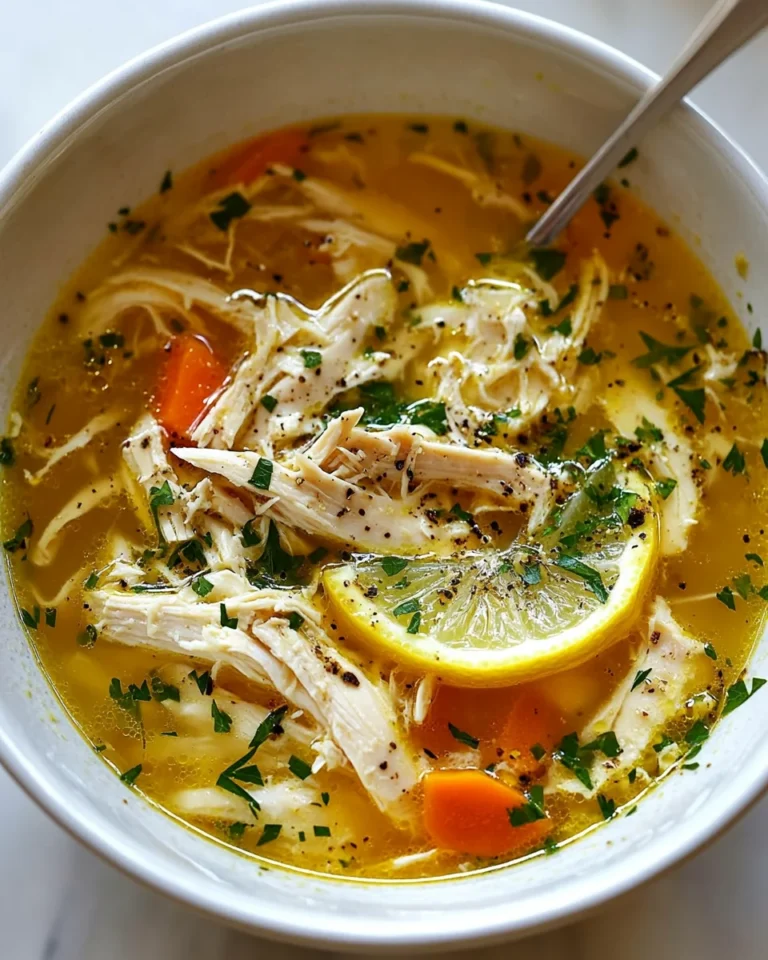 Wholesome Lemon Chicken Soup For Cozy Nights