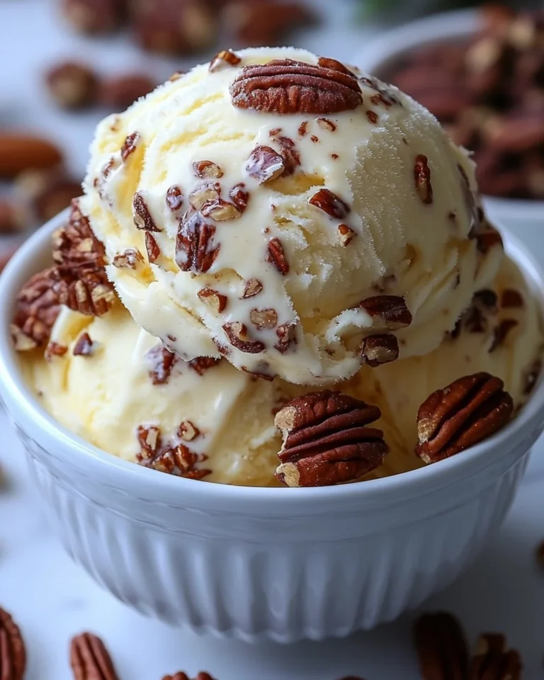 Creamy Butter Pecan Ice Cream From Scratch
