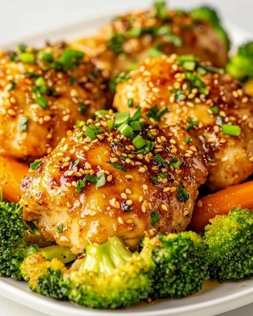 Simple Honey Garlic Chicken with Fresh Veggies - additional image