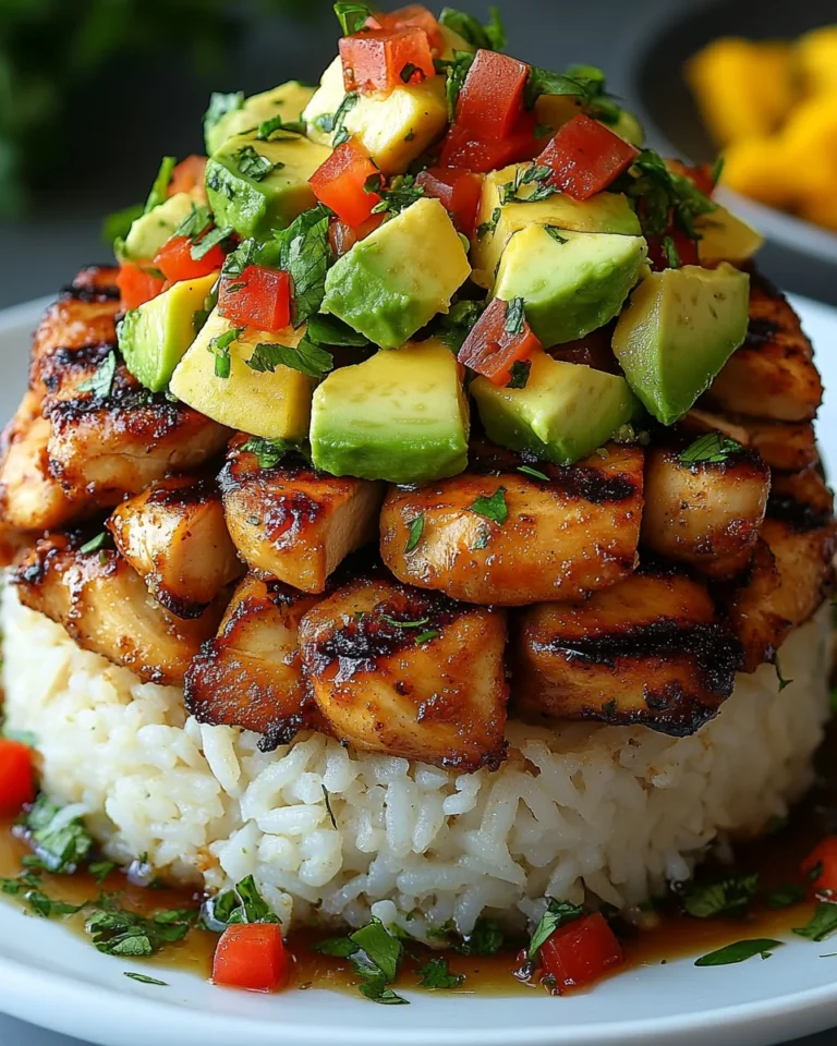Honey Lime Chicken Avocado Rice One-Pot Wonder