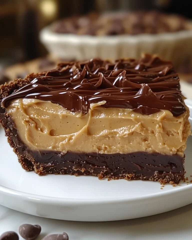 Creamy Chocolate Peanut Butter Pie No-Bake Recipe