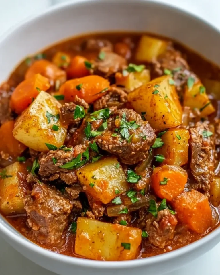 Instant Pot Hearty Beef Stew with Carrots and Potatoes