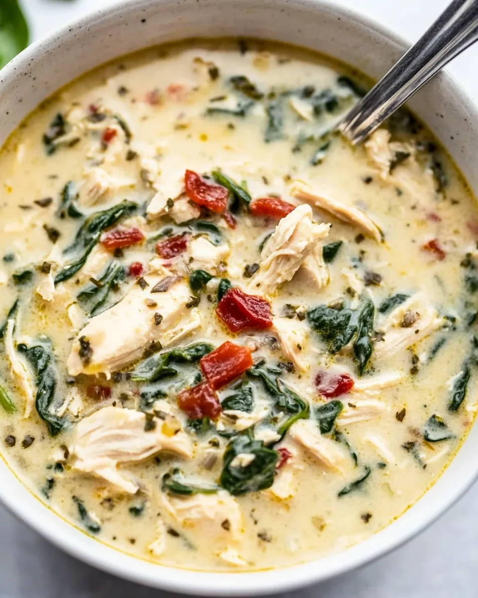 Creamy Instant Pot Crack Chicken Spinach Soup - additional image
