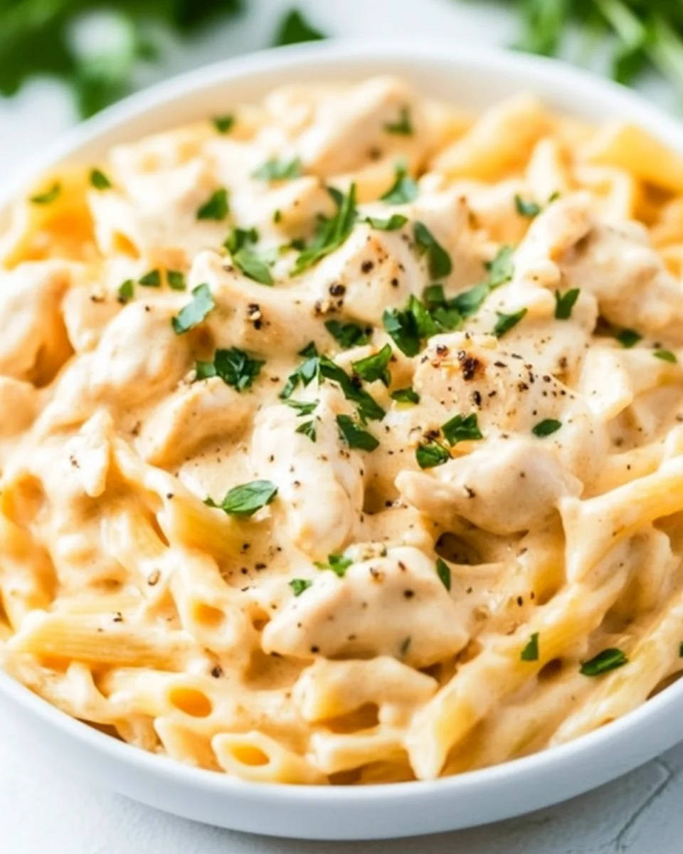 Instant Pot Creamy Garlic Chicken Pasta Recipe - additional image